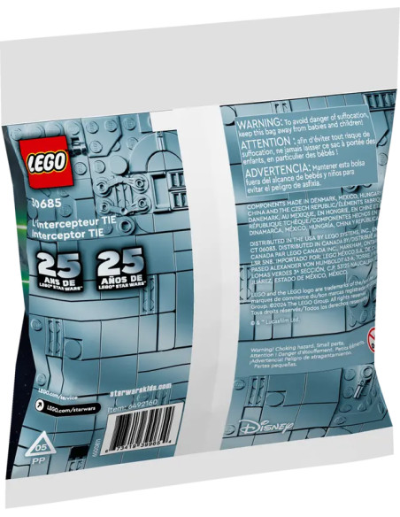 Mini model stíhačky TIE Interceptor™ - Polybags LEGO 30685