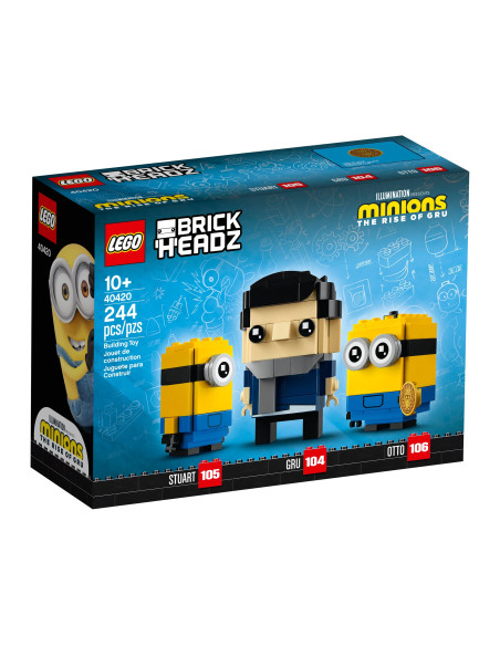 Gru, Stuart a Otto - BrickHeadz LEGO 40420