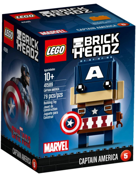Captain America - BrickHeadz LEGO 41589