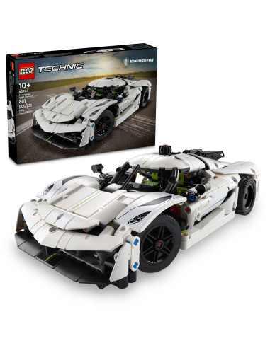 Bílé hyperauto Koenigsegg Jesko Absolut - Technic LEGO 42184