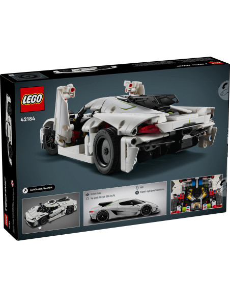 Bílé hyperauto Koenigsegg Jesko Absolut - Technic LEGO 42184