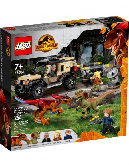 Přeprava pyroraptora a dilophosaura - LEGO 76951