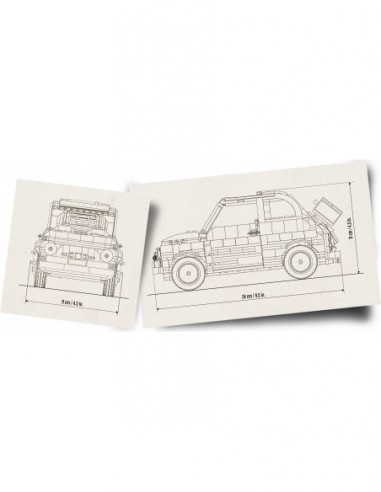 Fiat 500 modrý - LEGO 77942