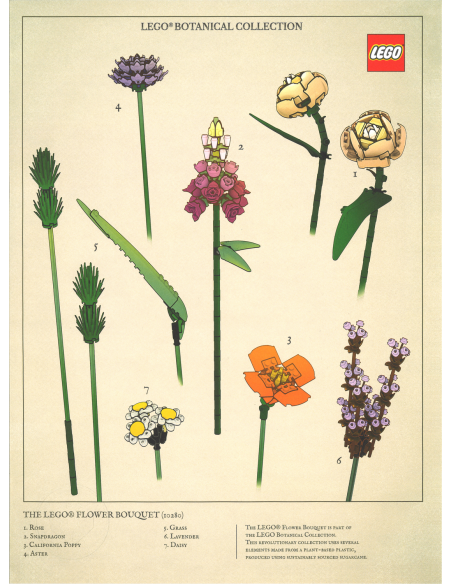 Plakát LEGO® kytice - LEGO 5007798